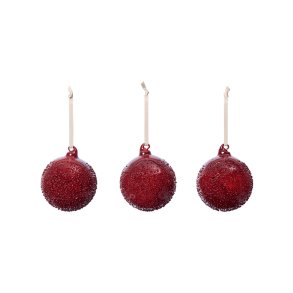 Ferm Living Flurry Glaskugler Medium S�t af 3 Picante Red