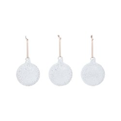 Ferm Living Flurry Glaskugler Medium S�t af 3 Hvid