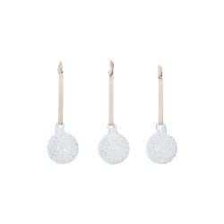 Ferm Living Flurry Glaskugler Small S�t af 3 Hvid
