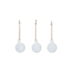 Ferm Living Flurry Glaskugler Small S�t af 3 Hvid