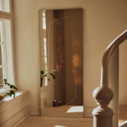 Ferm Living Folia Spejl H135 cm S�lvfinish