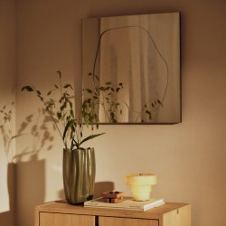 Ferm Living Folia Spejl H45 cm S�lvfinish