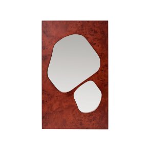 Ferm Living Folia Spejl H82 cm Dark Stained Burl