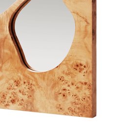 Ferm Living Folia Spejl H82 cm Natural Burl