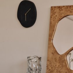 Ferm Living Folia Spejl H82 cm Natural Burl