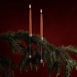 Ferm Living Forest Lysholdere 4 stk S�lvfinish