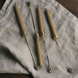 Ferm Living Forest Lysholdere - Messing - 4 stk.