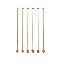 Ferm Living Forest R�repinde Lange 6 stk Messing