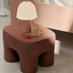 Ferm Living Frill Brbar Lampe Rosa/Hvid