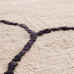 Ferm Living Gesso Jute Tppe 140x200 cm Off-white/Dark fig