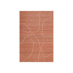 Ferm Living Gesso Jute Tppe 170x240 cm Terracotta/Off-white