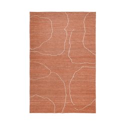 Ferm Living Gesso Jute Tppe 200x300 cm Terracotta/Off-white