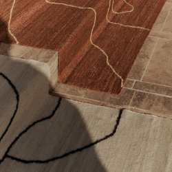 Ferm Living Gesso Jute Tppe 170x240 cm Off-white/Dark fig