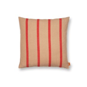 Ferm Living Grand Pude - 50x50 cm - Camel/Red