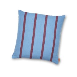 Ferm Living Grand Pude - 50x50 cm - Faded Blue/Burgundy