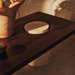 Ferm Living Grova Sofabord Travertin