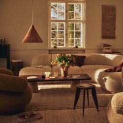 Ferm Living Grova Sofabord Travertin