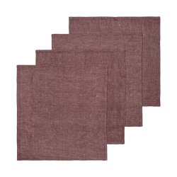 Ferm Living Hale Servietter 4 stk. Chestnut
