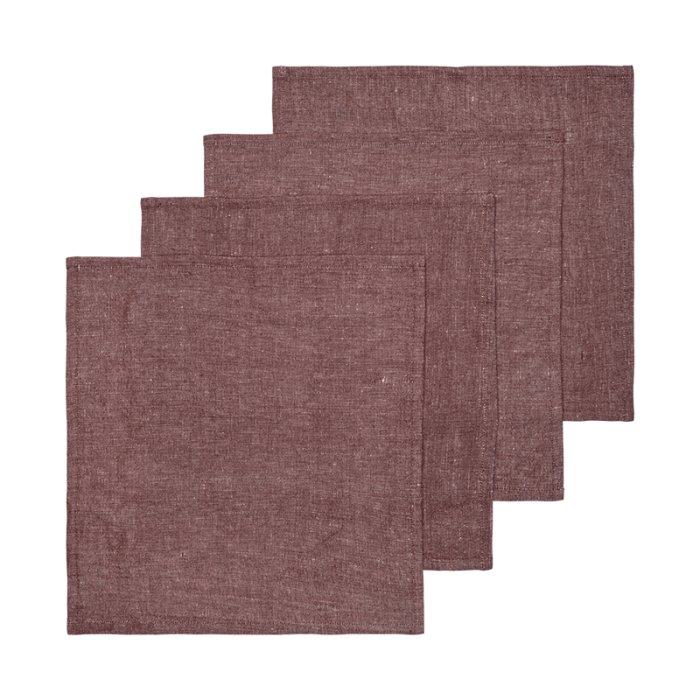 Ferm Living Hale Servietter 4 stk. Chestnut