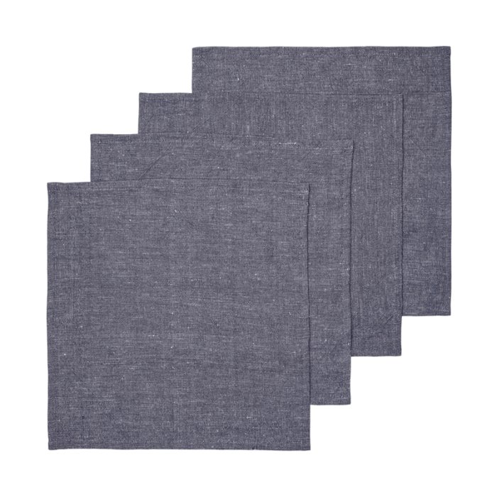 Ferm Living Hale Servietter 4 stk. Indigo Blue