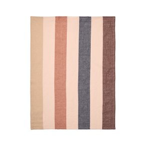 Ferm Living Hale Viskestykke Cashmere/Mocha/Indigo Blue