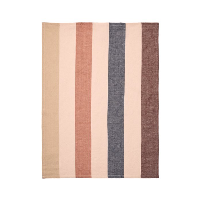 Ferm Living Hale Viskestykke Cashmere/Mocha/Indigo Blue