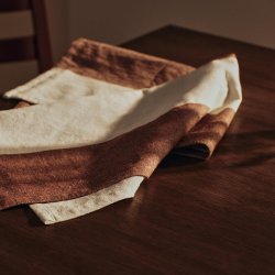 Ferm Living Hale Viskestykke Chestnut/Frosted Lime