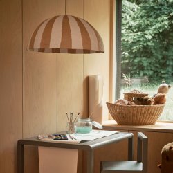Ferm Living Half Dome Lampeskrm - Stripe