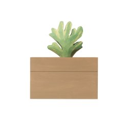 Ferm Living Harbour Box Koral Mistletoe/Tan