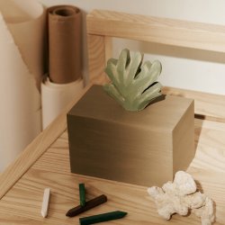 Ferm Living Harbour Box Koral Mistletoe/Tan