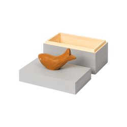 Ferm Living Harbour Box Fisk Mist Blue/Aged Gold