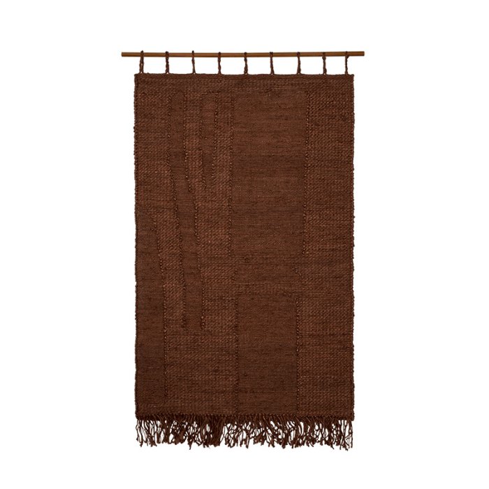 Ferm Living Harvest V�gt�ppe 100x165 cm Dark Chocolate