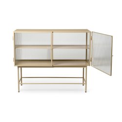 Ferm Living Haze Sideboard Sknk Reeded Glass Cashmere