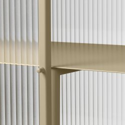 Ferm Living Haze Sideboard Sknk Reeded Glass Cashmere