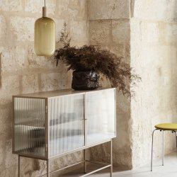 Ferm Living Haze Sideboard Sknk Reeded Glass Cashmere
