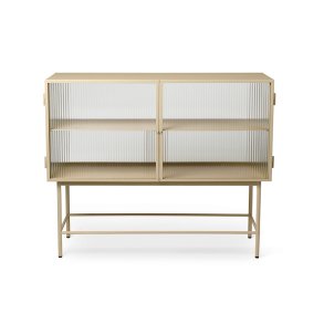 Ferm Living Haze Sideboard Sknk Reeded Glass Cashmere