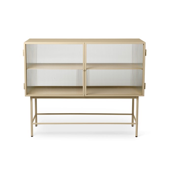 Ferm Living Haze Sideboard Sknk Reeded Glass Cashmere