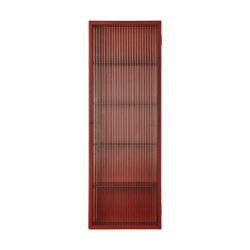 Ferm Living Haze Vgskab Reeded Glass 35x100 cm Oxide Red