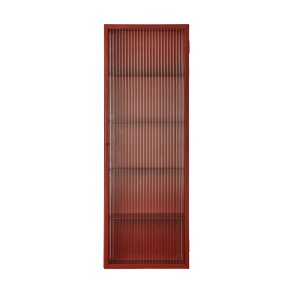 Ferm Living Haze Vgskab Reeded Glass 35x100 cm Oxide Red