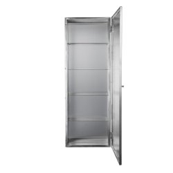 Ferm Living Haze Vgskab Reeded Glass 35x100 cm Rustfrit Stl