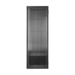Ferm Living Haze Vgskab Reeded Glass 35x100 cm Sort