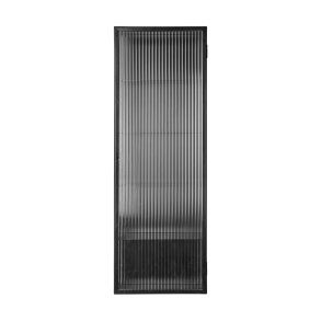 Ferm Living Haze Vgskab Reeded Glass 35x100 cm Sort