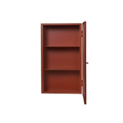 Ferm Living Haze Vgskab - Reeded Glass - Oxide Red