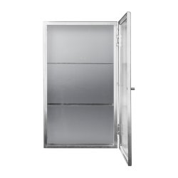 Ferm Living Haze Vgskab Reeded Glass Rustfrit Stl