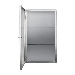 Ferm Living Haze Vgskab Reeded Glass Rustfrit Stl