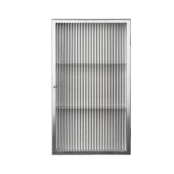 Ferm Living Haze Vgskab Reeded Glass Rustfrit Stl