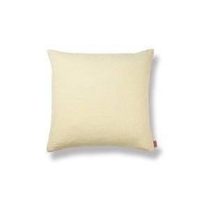 Ferm Living Heavy Linen Pude - 50x50 cm - Lemon