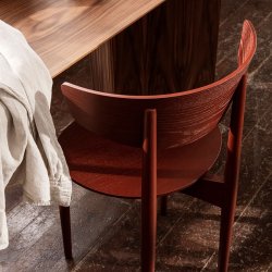 Ferm Living Herman Stol - Tr� Ben - R�d Brun