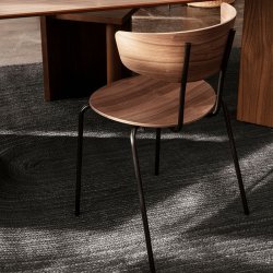 Ferm Living Herman Stol - Sort ben - Valnd