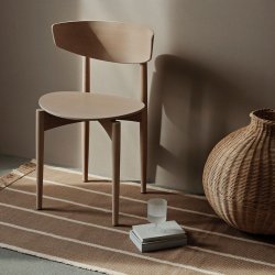 Ferm Living Herman Stol - Tr Ben - Hvid Olieret Bg